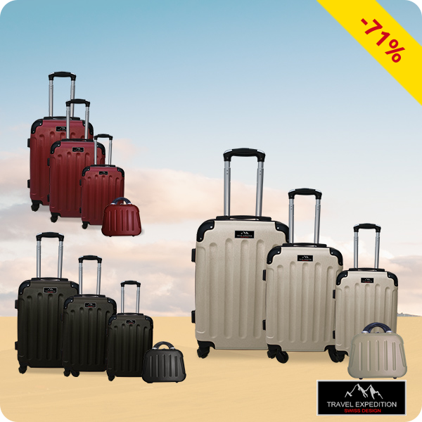 Kofferset «Star», 4-teilig, schwarz