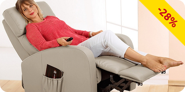 Massagesessel aus PU, beige