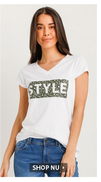 T-shirt met frontprint