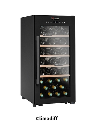 Climadiff Weinschrank «CS41B», 41 Flaschen, mit LED-Beleuchtung