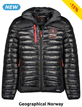 GEOGRAPHICAL NORWAY EXPEDITION Daunenjacke für Herren «Briout», wattiert, schwarz