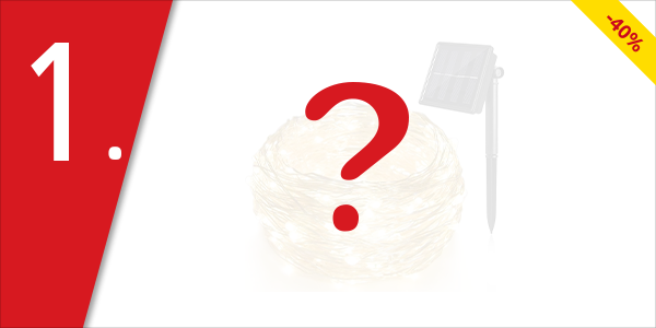 Solar-LED Lichterkette, 32 m, warmweiss