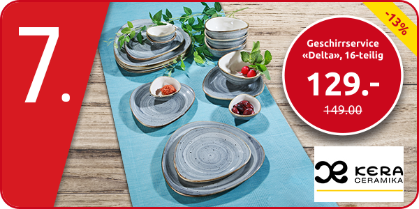 Geschirrservice «Delta» von Kera Ceramika, 16-teilig