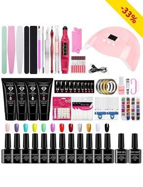 Nail Art Set «Nail UV kit», 78-teiliges Zubehör, mit UV-Lampe