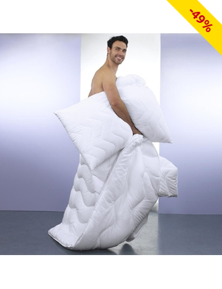 Superbauschiger Bettinhalt mit Mikrofaser-Bezug