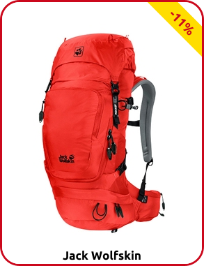 Jack Wolfskin Rucksack «Orbit 26 Pack Recco», rot