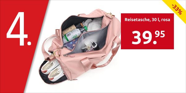Reisetasche, 30 l, rosa