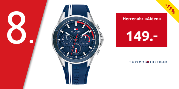 TOMMY HILFIGER Herrenuhr «Aiden», blau