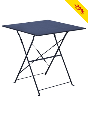 Gartentisch «Cuba», 70 x 70 x 71 cm, blau