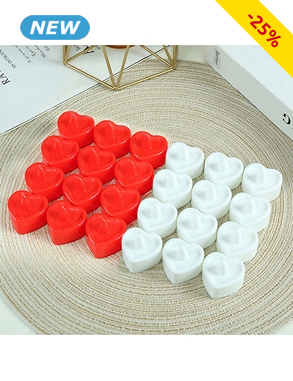 LED-Kerzen «Herz», 24 Stück