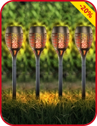 Solar-Lampen, 4 Stück, 10 LED