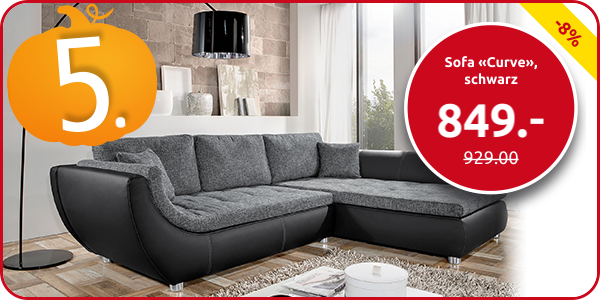 Sofa «Curve», schwarz