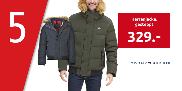 TOMMY HILFIGER Herrenjacke, gesteppt, navy