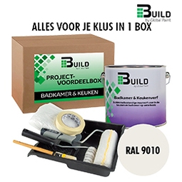 BUILD Project-voordeelbox Badkamer & Keuken muurverf RAL 9010 2,5 l | HORNBACH