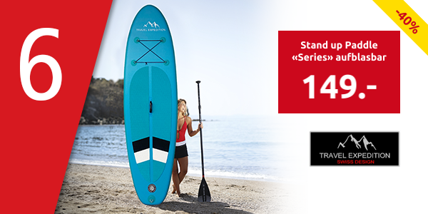 TRAVEL EXPEDITION Stand up Paddle «Series» aufblasbar, 275 x 76 x 10 cm