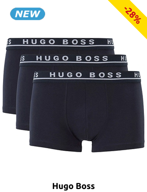 HUGO BOSS Boxer, 3er-Pack, navy