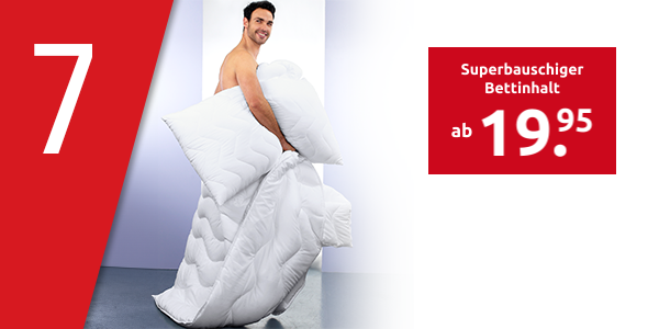 Superbauschiger Bettinhalt mit Mikrofaser-Bezug