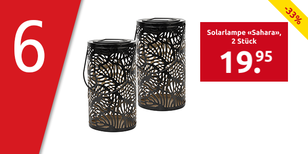 Solarlampe «Sahara», 2 Stück