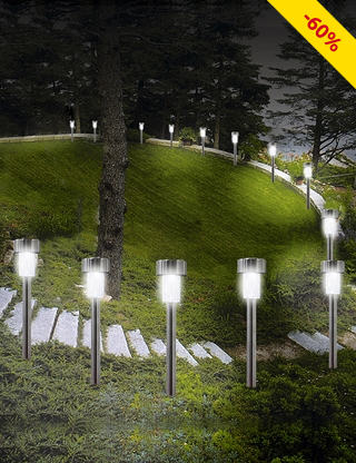 Solarlampen-Sticks, 24 Stück