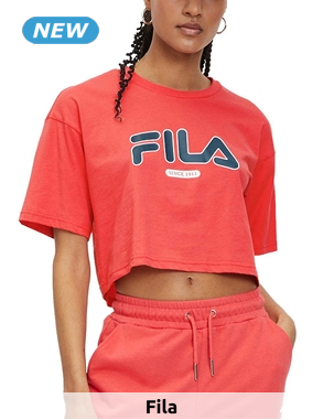 FILA kurzes T-Shirt «Lucena», rot
