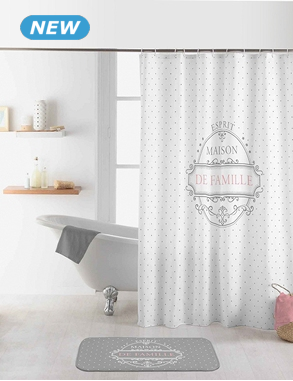 Duschvorhang «Haus», 180 x 200 cm