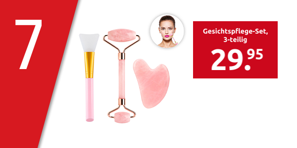 Gesichtspflege-Set «Jade Massage Roller», 3-teilig