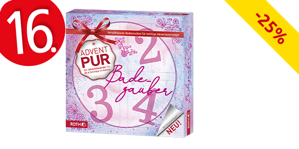 Adventskalender «Badezauber» für 4 Adventssonntage
