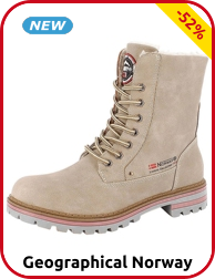 Geographical Norway, Damen-Stiefeletten, beige