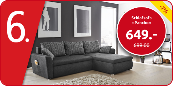 Schlafsofa «Pancho» mit Wendekissen