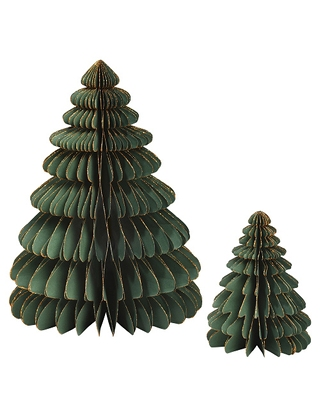 Tannenbäume aus Karton, 2er-Set, 1 gross + 1 klein