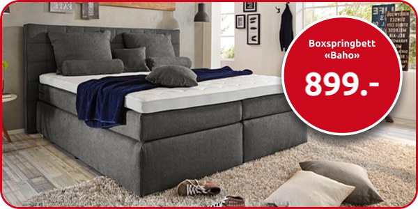 Boxspringbett «Baho», 180 x 200 cm