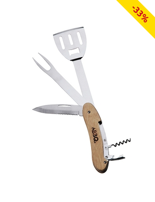 Grill-Accessoires, Set 5-in-1, «Sackmesser-Stil»