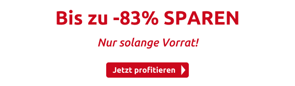 Bis zu -83% SPAREN