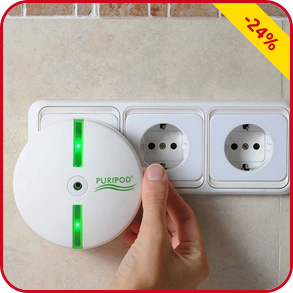 Puripod®  Ionen-Luftreiniger gegen Bakterien und Viren