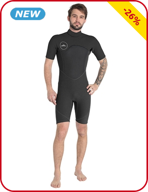 Paddelanzug für IHN, Shorts, schwarz/grau