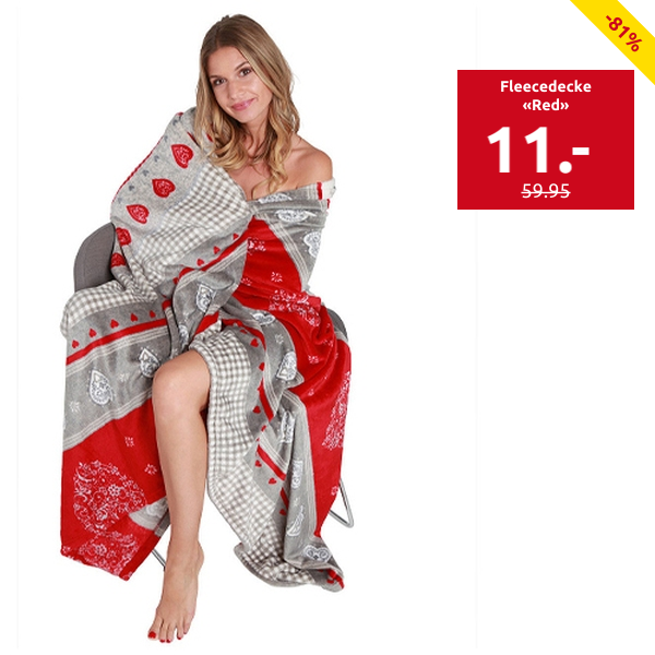 Fleecedecke «Red»