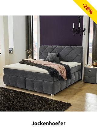 Boxspring-Bett «Angela», feste Matratze, 180 x 200 cm