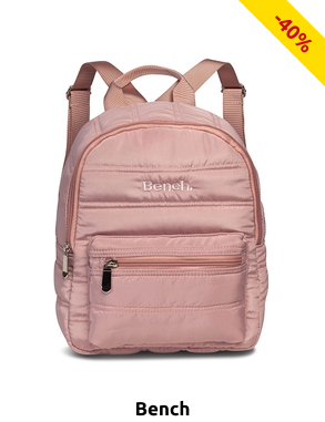 Bench. Gesteppter Rucksack, 7 l, rosa