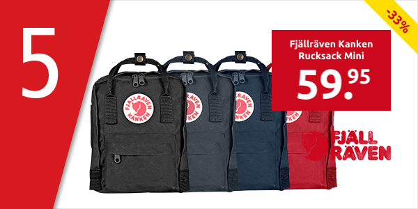 Fjällräven Kanken Rucksack Mini, schwarz