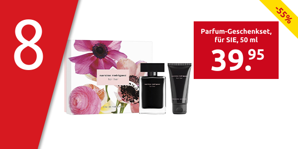 narciso rodriguez Parfum-Geschenkset «for her», für SIE, 50 ml