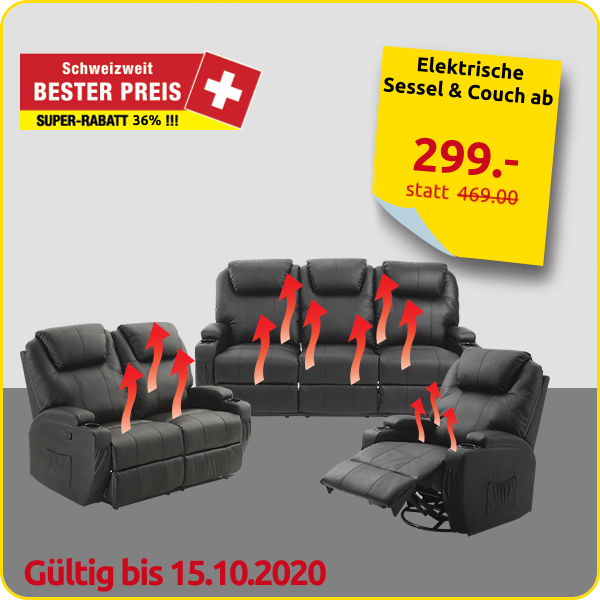 Elektrischer Sessel mit Wärme- und Massagefunktion Elektrischer Sessel mit Wärme- und Massagefunktion