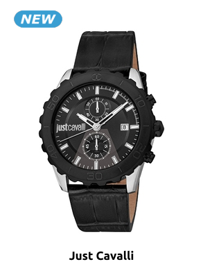 Just cavalli Herrenuhr «Richard», schwarz