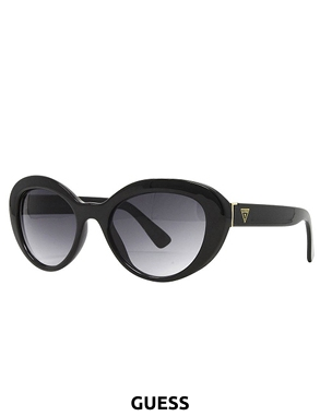 GUESS Damensonnenbrille, schwarz