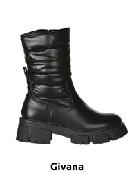 GIVANA Damenstiefel, im Chunky Boots-Style, schwarz