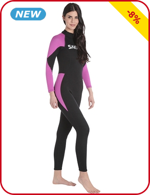 Paddelanzug für SIE, schwarz/rosa