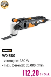 WORX Multitool Sonicrafter WX680