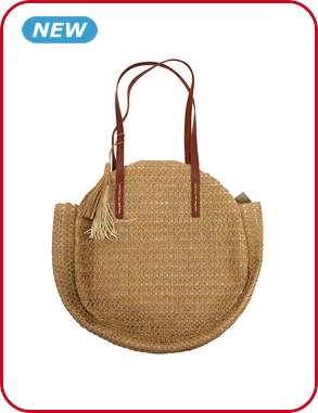 Strandtasche Papierstroh, «Antlantique lin», hellbraun