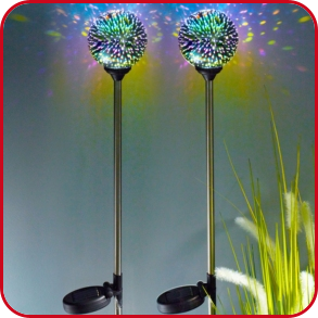 Solarlampen 3D, 2 Stück