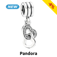 Pandora Schmuckstück «Heart», Silber/Zirkone