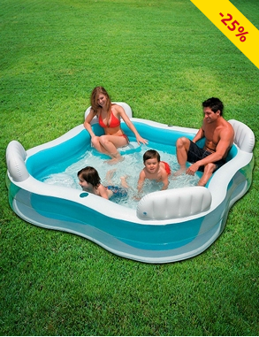 Pool mit 4 Sitzen, aufblasbar